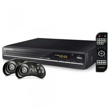 DVD Player Mondial Game Star II D-14 com Karaokê Função Game Entrada USB e Ripping